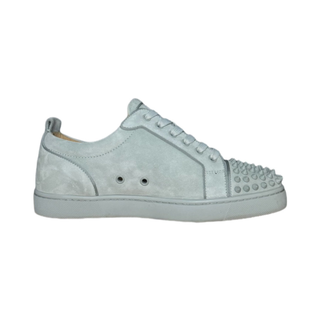 CHRISTIAN LOUBOUTIN LOUIS JUNIOR CYAN SUEDE SNEAKER | EU 41