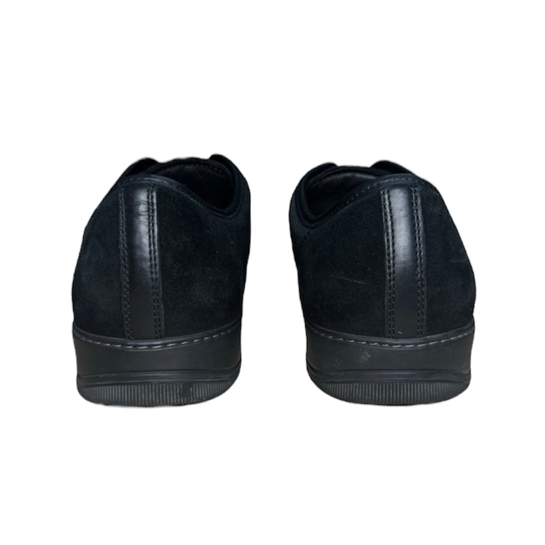 LANVIN DBB1 CAP TOE BLACK SUEDE SNEAKER | EU 44