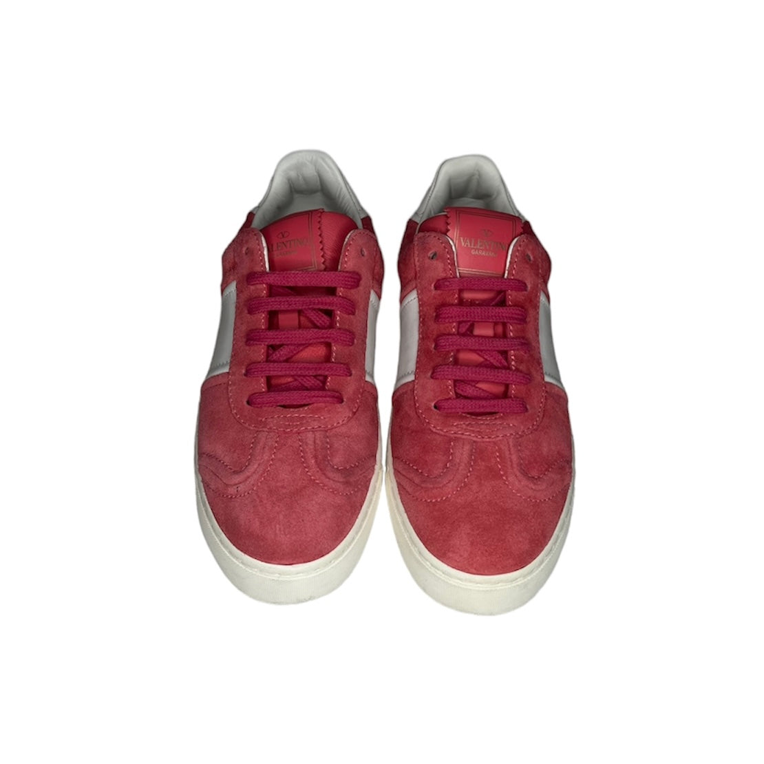 VALENTINO PINK SUEDE FLYCREW SNEAKER / EU 36.5