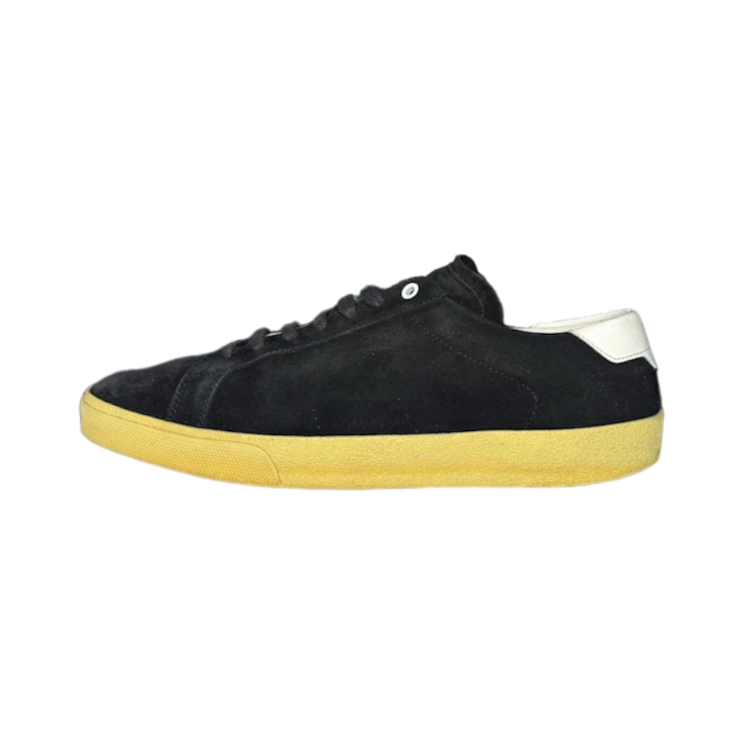 SAINT LAURENT BLACK SL 06 SUEDE SNEAKER / EU 44.5