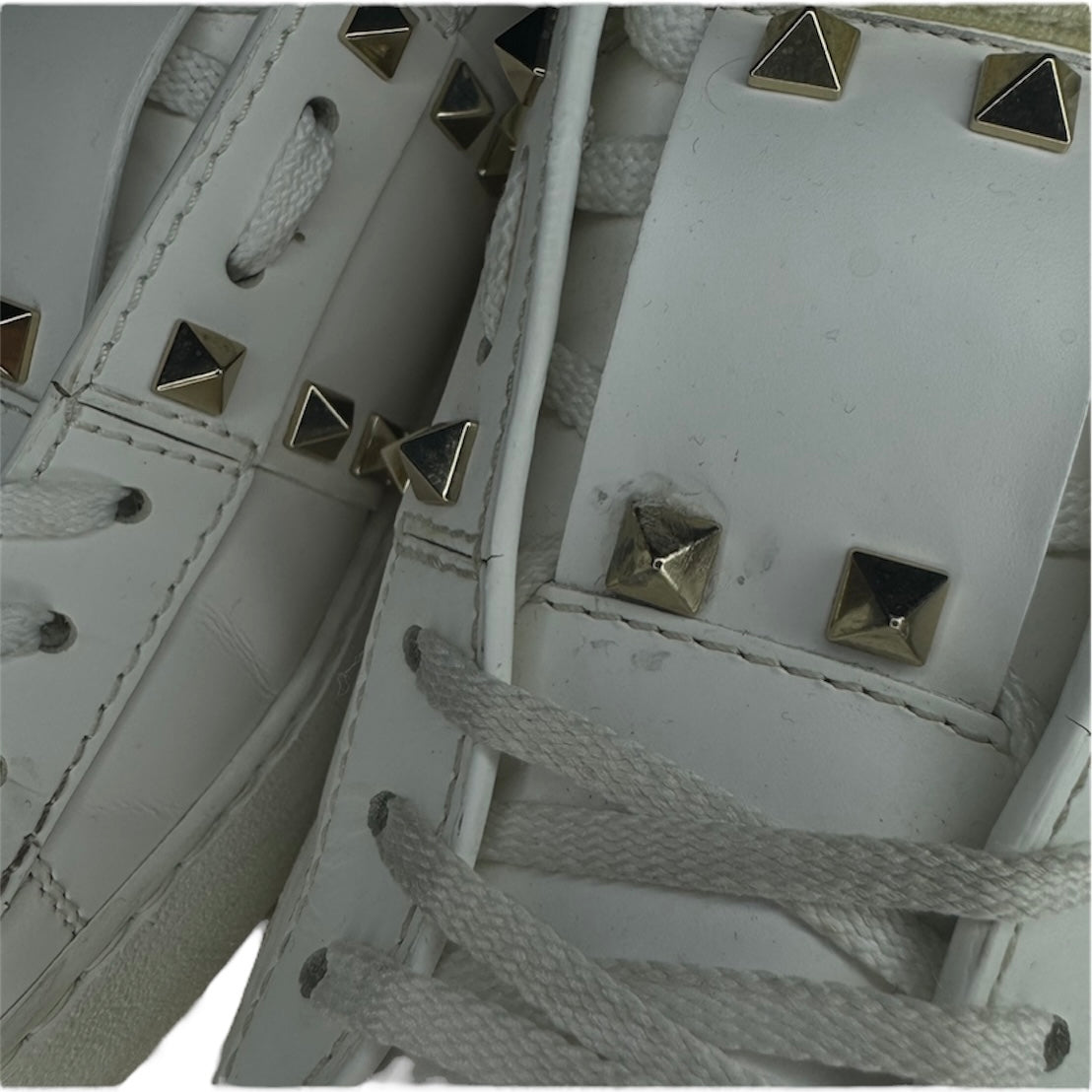 VALENTINO OPEN WHITE ROCKSTUD SNEAKER | EU 38.5