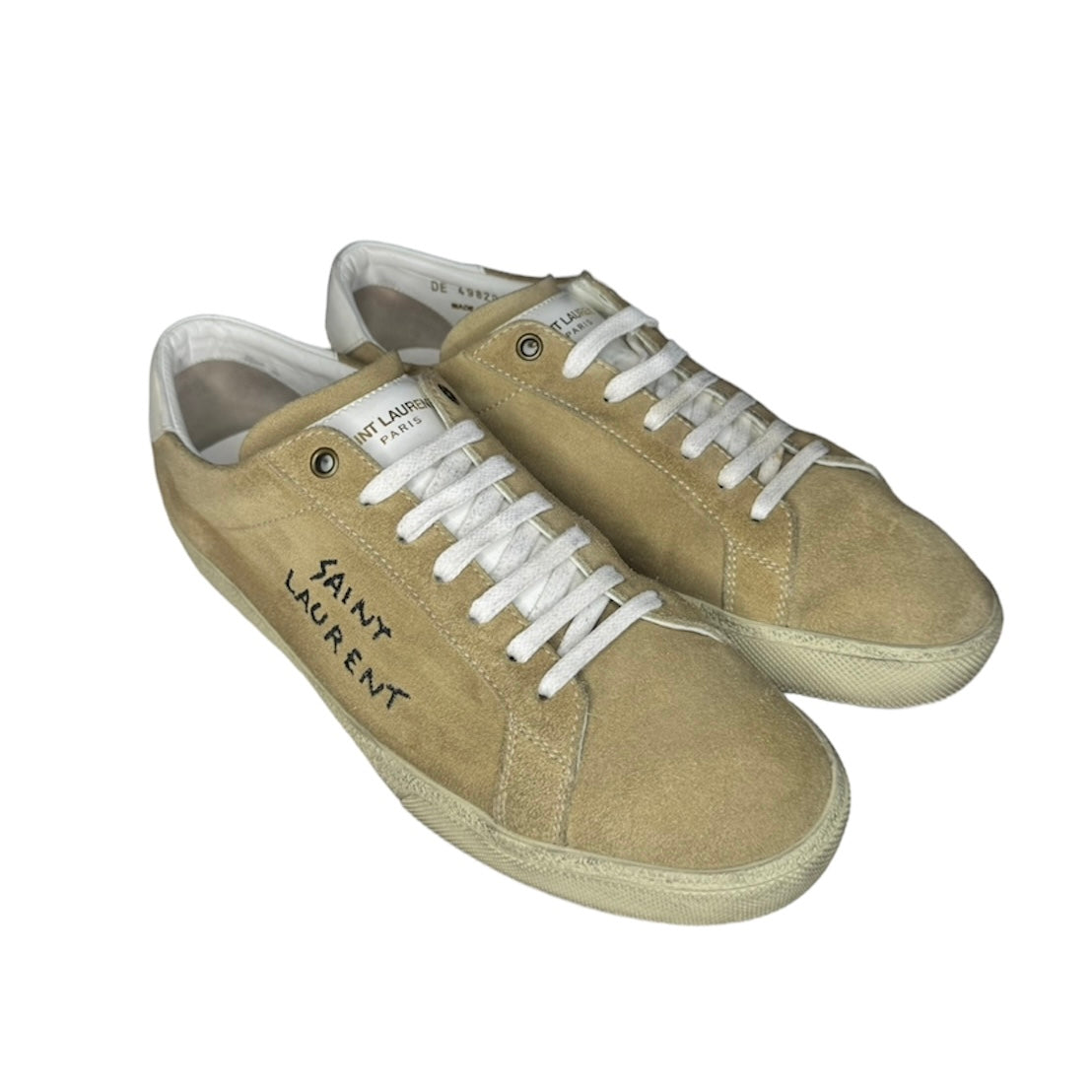 SAINT LAURENT BEIGE SL 06 SUEDE SNEAKER / EU 42