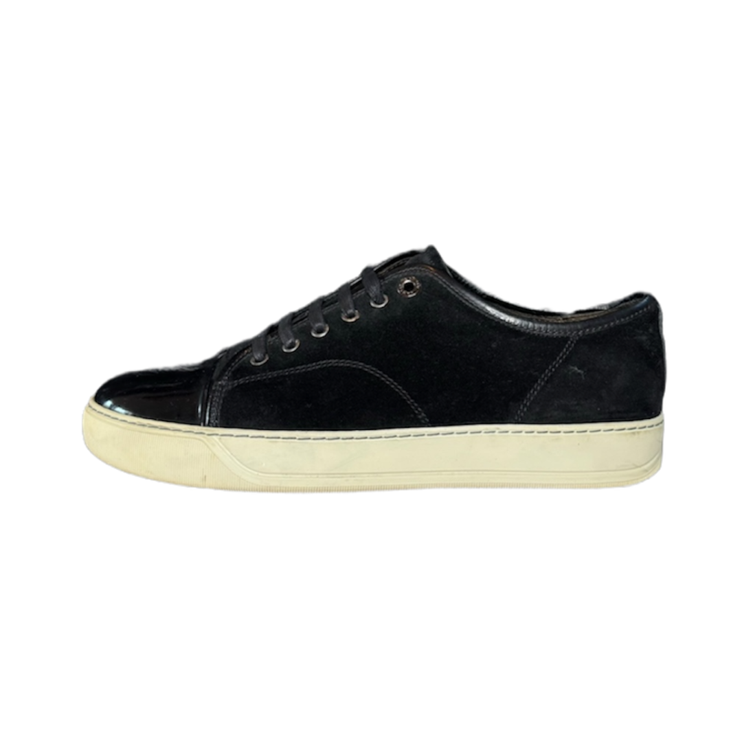 LANVIN BLACK SUEDE DBB1 SNEAKER / UK 7