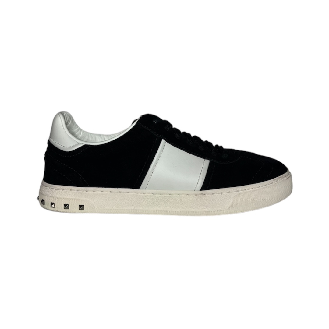 VALENTINO BLACK SUEDE FLYCREW SNEAKER / EU 40