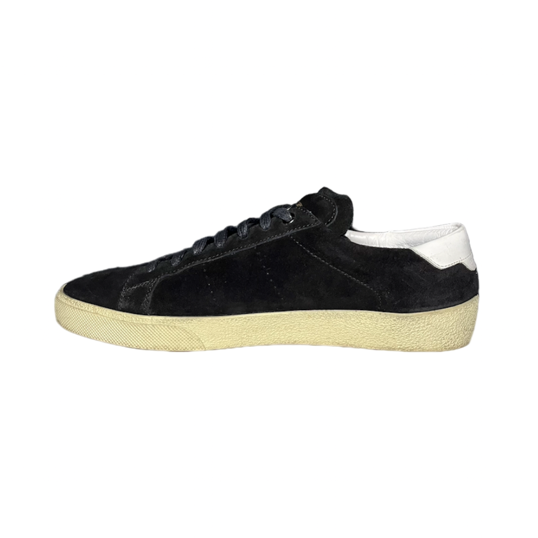 SAINT LAURENT BLACK SUEDE SNEAKER / EU 43