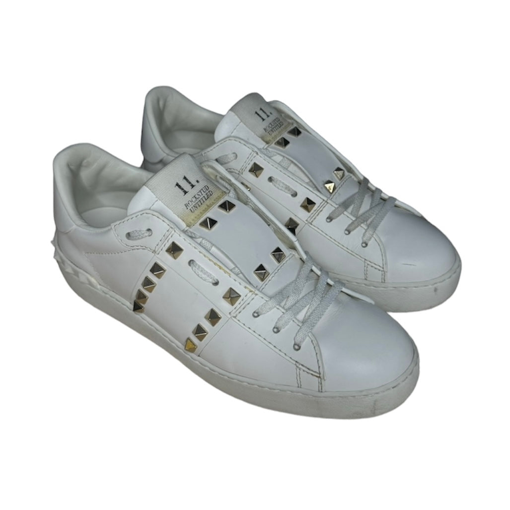 VALENTINO OPEN WHITE ROCKSTUD SNEAKER | EU 38.5