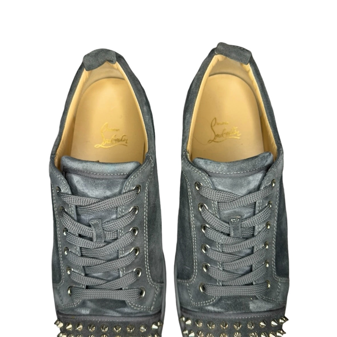 LOUBOUTIN LOUIS JUNIOR SNEAKER GREY | SIZE: 43.5