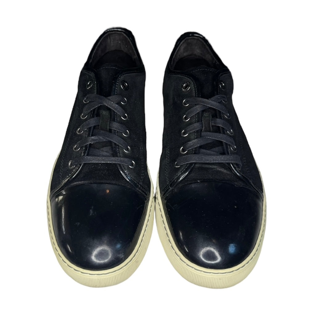 LANVIN BLACK DBB1 SUEDE SNEAKER / UK 11