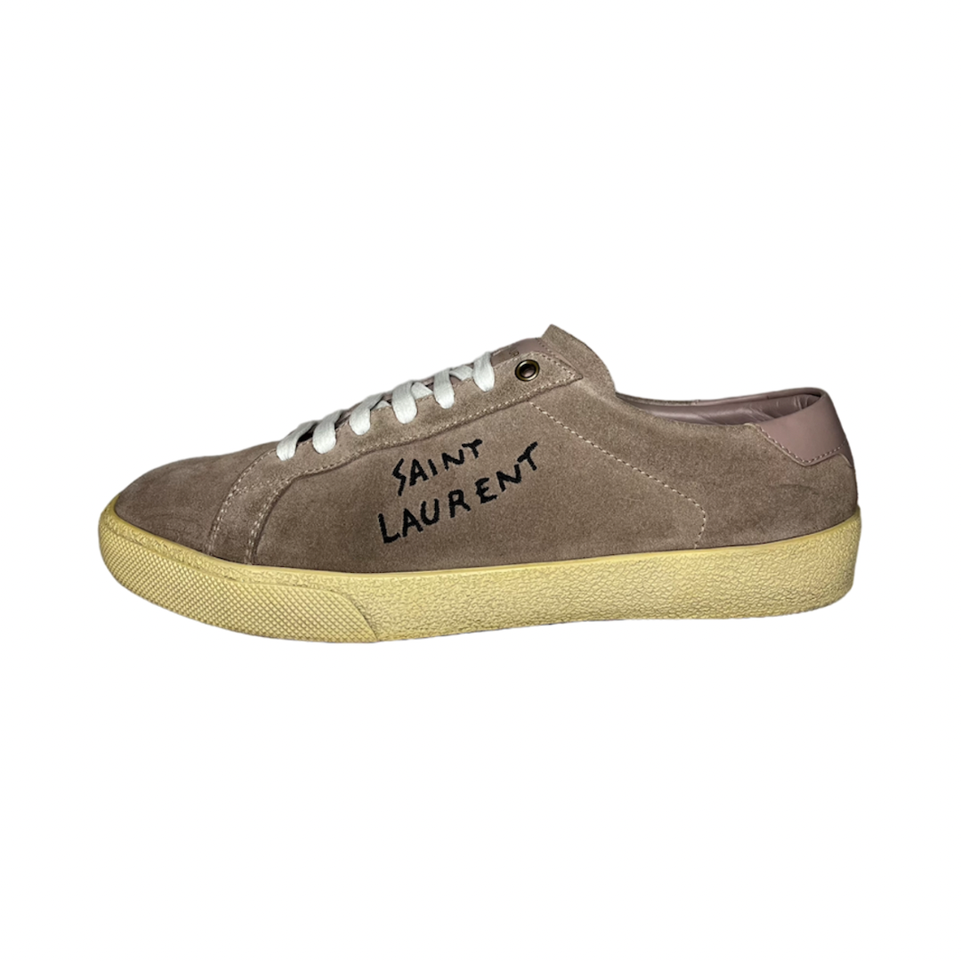 SAINT LAURENT BEIGE SL 06 SUEDE SNEAKER / EU 41