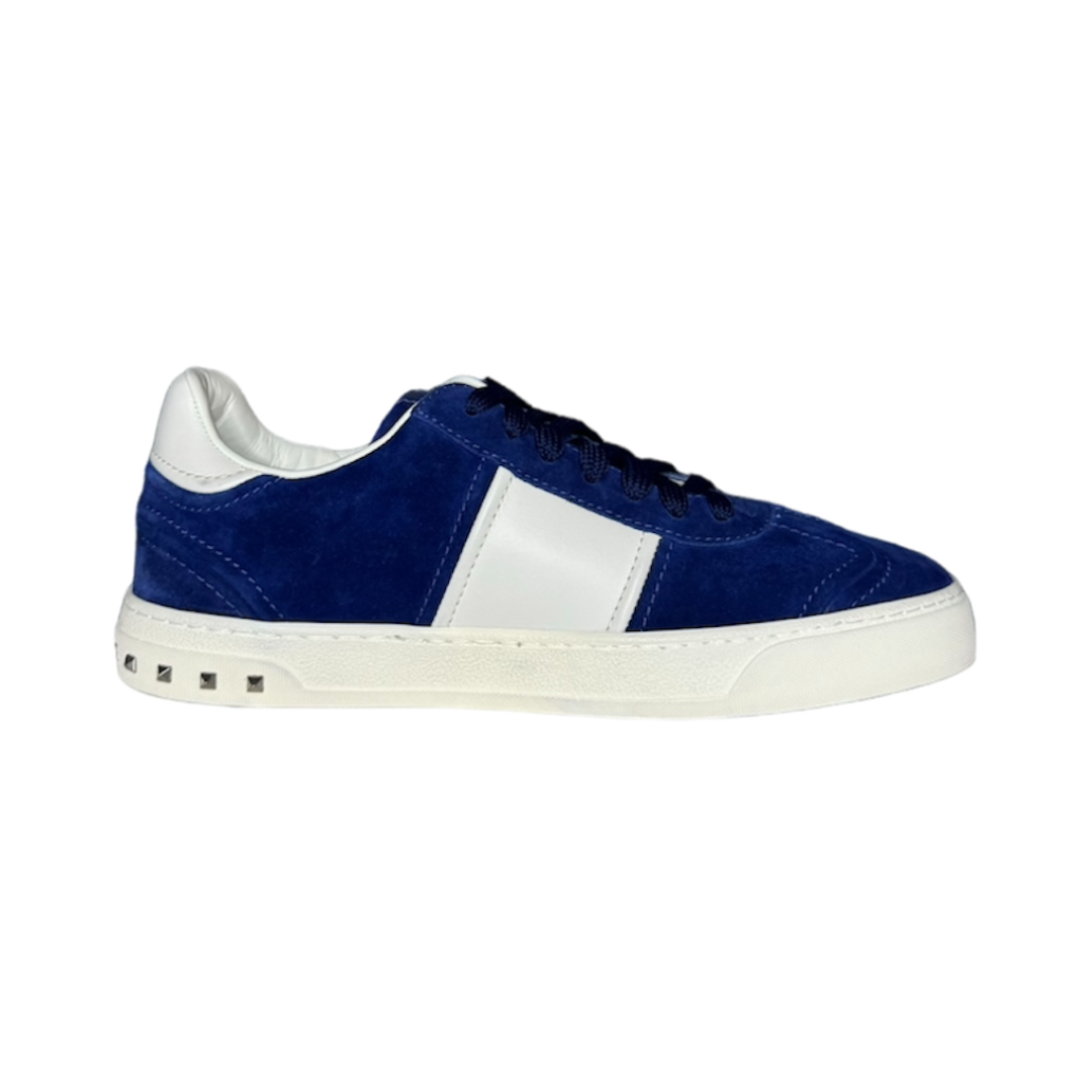 VALENTINO ROYAL BLUE FLYCREW SUEDE SNEAKER | EU 40