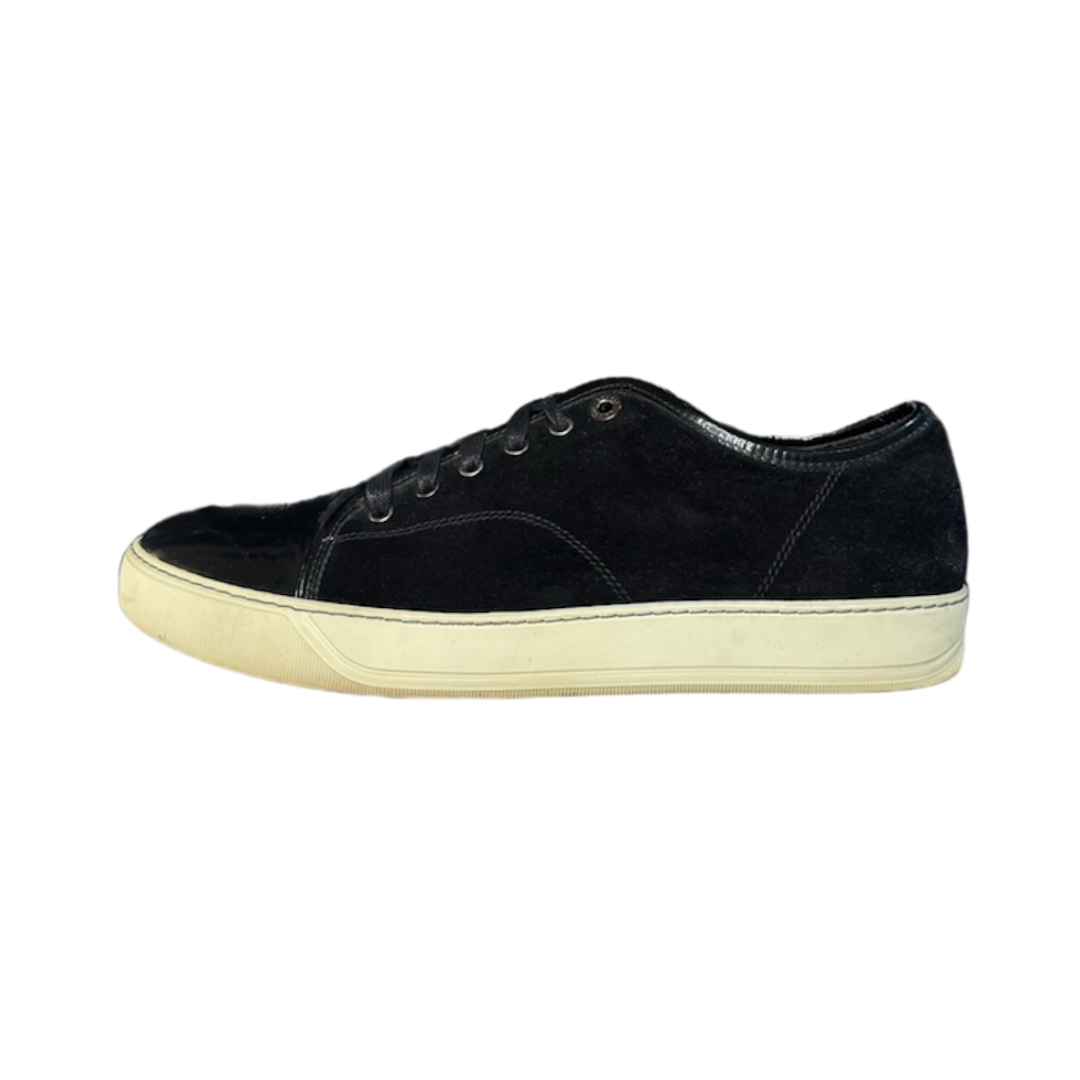 LANVIN BLACK DBB1 SUEDE SNEAKER / UK 11