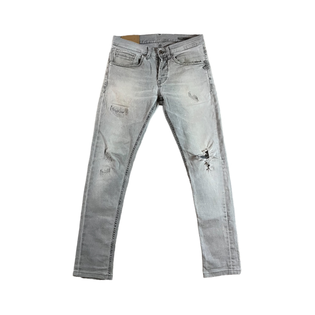 DONDUP LIGHT GREY GEORGE SKINNYFIT JEANS / EU 30