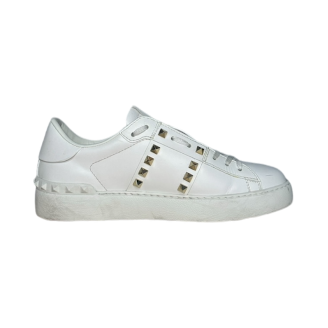 VALENTINO OPEN WHITE ROCKSTUD SNEAKER | EU 38.5