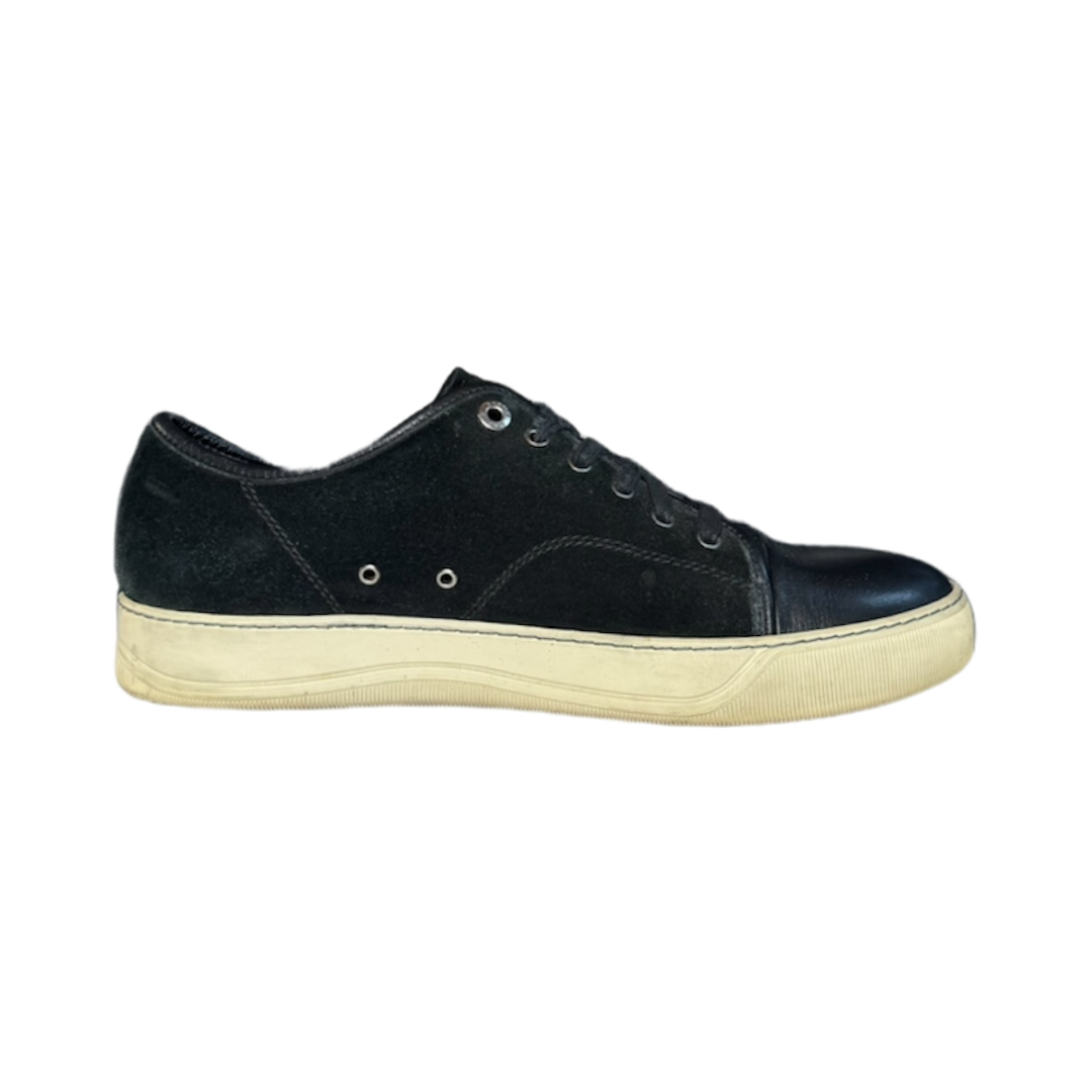 LANVIN BLACK DBB1 SUEDE SNEAKER / UK 8