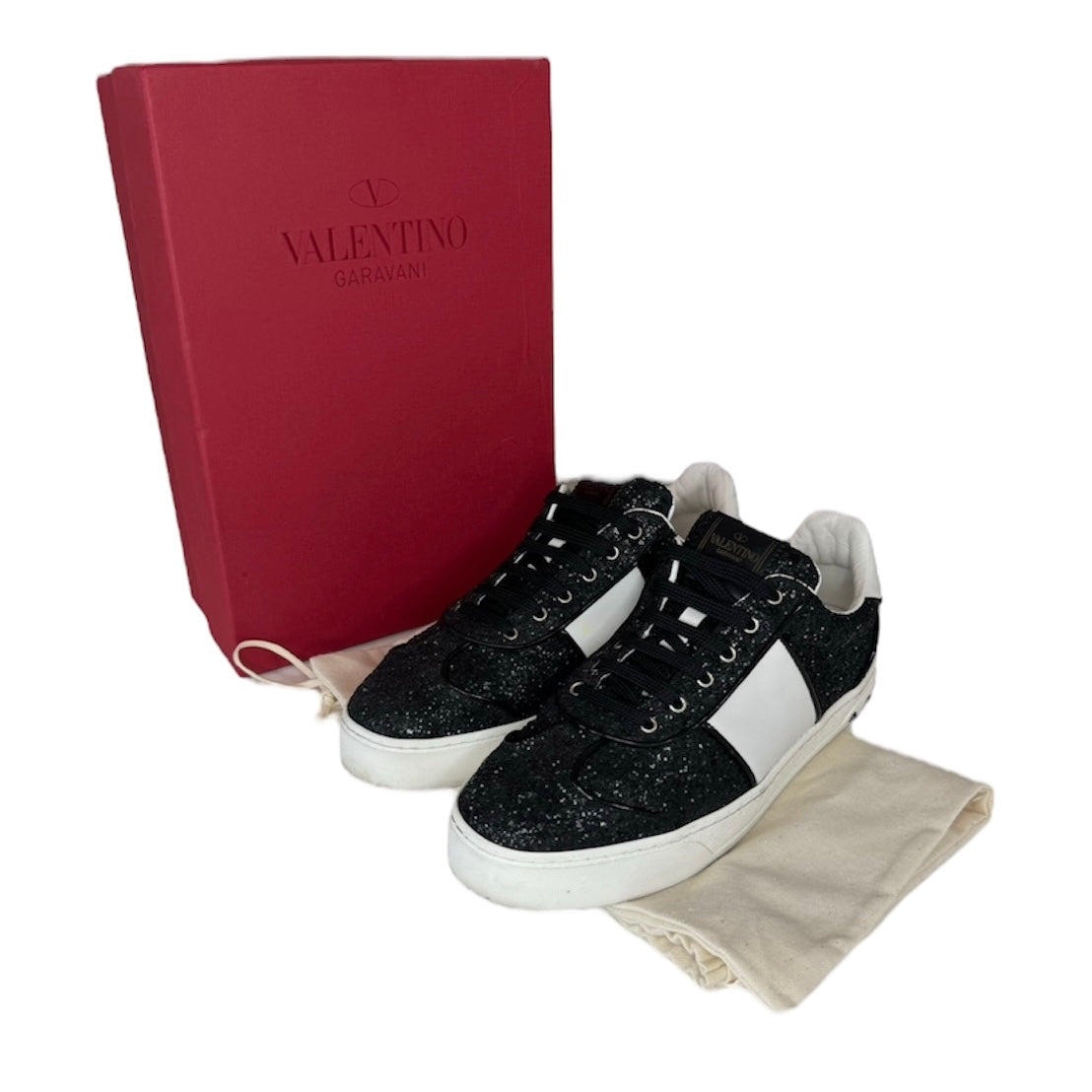 VALENTINO FLYCREW GLITTER SNEAKER | EU 39.5