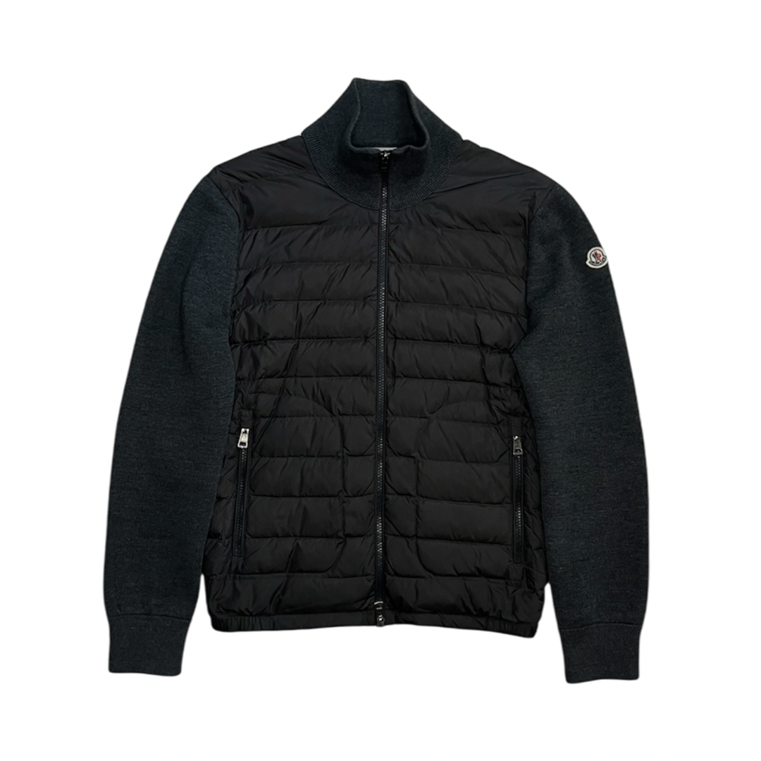 MONCLER GREY TRICOT CARDIGAN / S