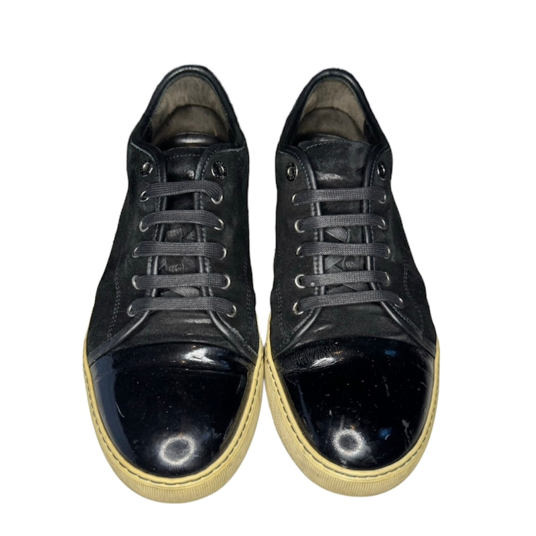 LANVIN BLACK SUEDE DBB1 SNEAKER / UK 8