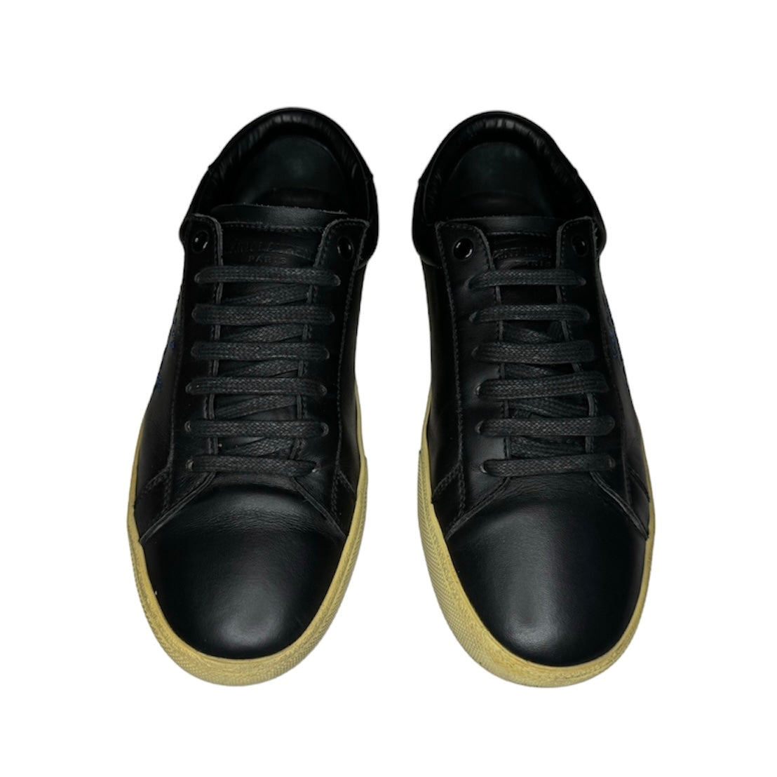 SAINT LAURENT BLACK LEATHER SL 06 SNEAKER / EU 41