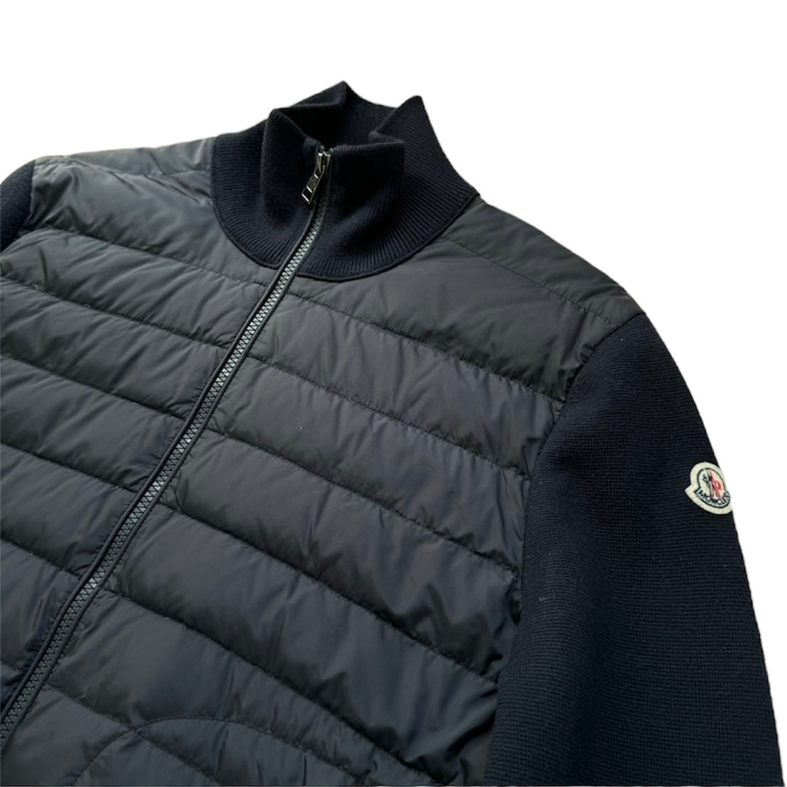 MONCLER BLUE TRICOT CARDIGAN | S