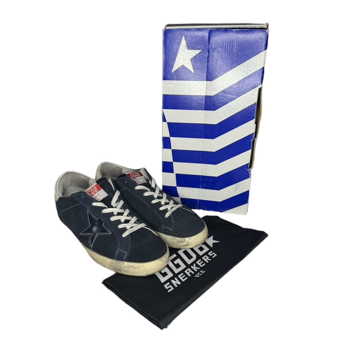 GOLDEN GOOSE NAVY SUPERSTAR SUEDE SNEAKER | EU 40