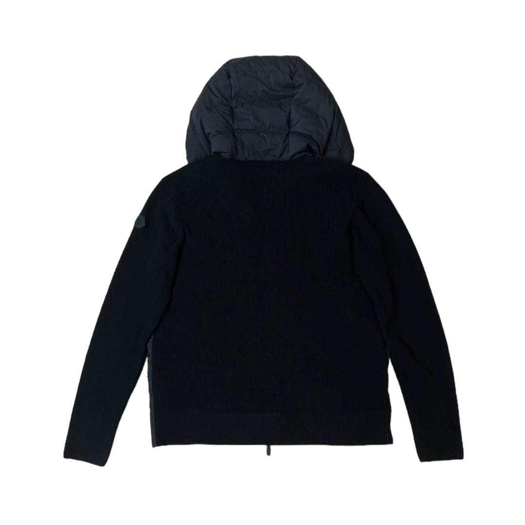 MONCLER BLACK LABEL HOODED CARDIGAN / XXL