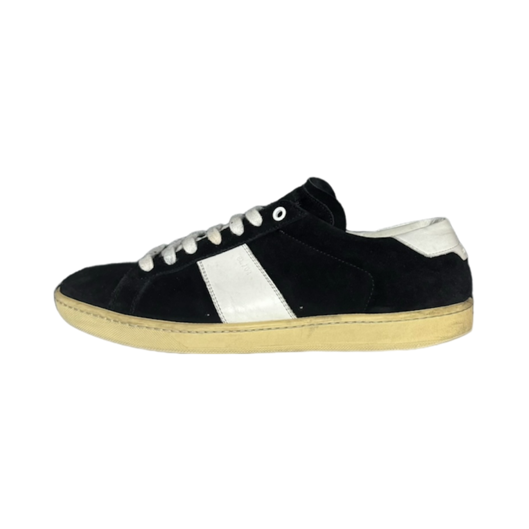 SAINT LAURENT NAVY SL 02 SUEDE SNEAKER | EU 42