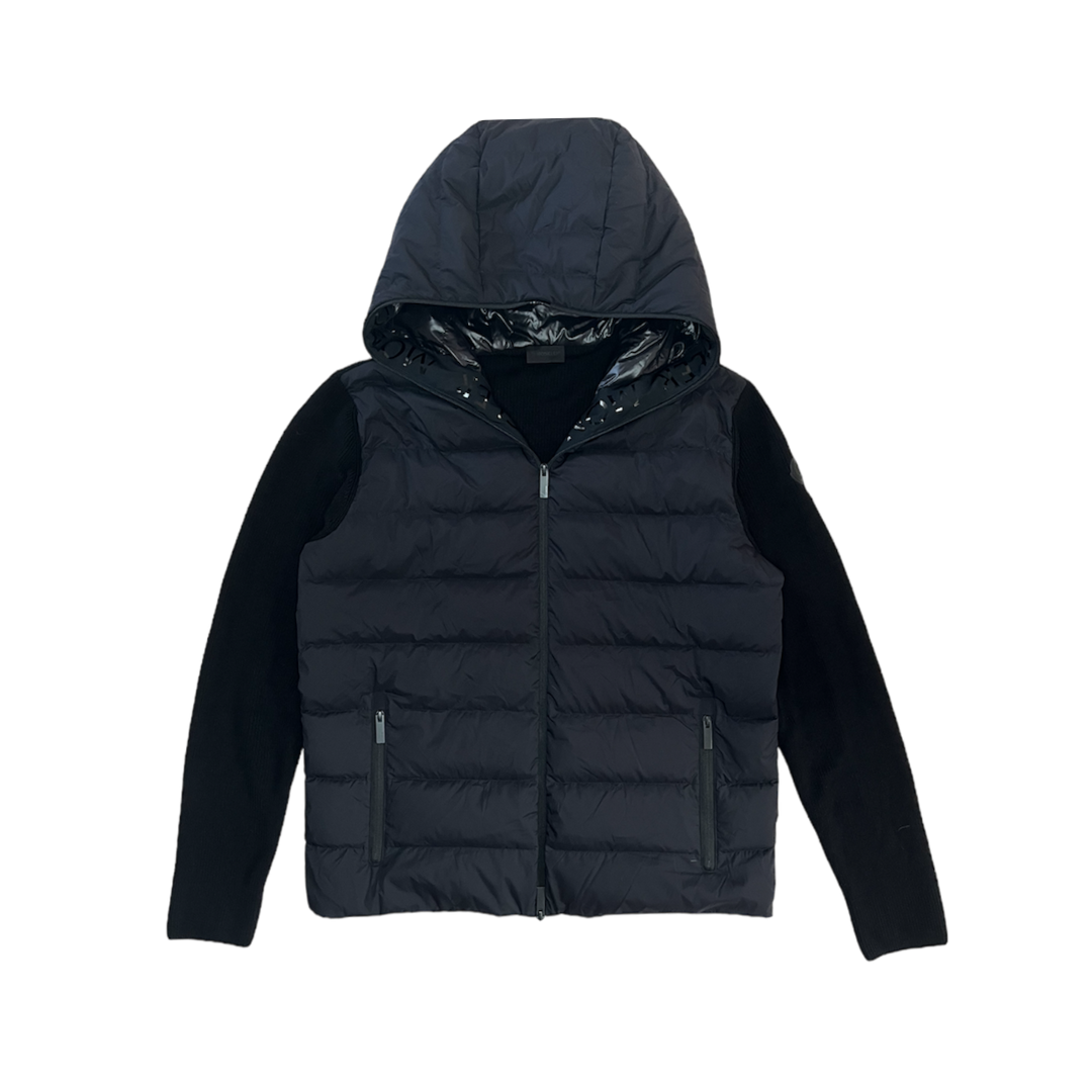 MONCLER BLACK LABEL HOODED CARDIGAN / XXL