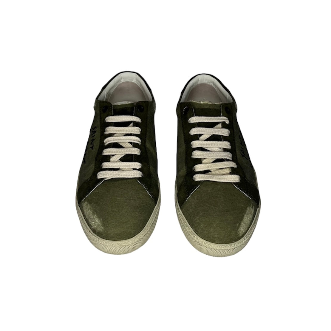 SAINT LAURENT GREEN COURT CLASSIC SNEAKER / EU 40