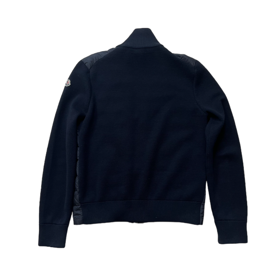 MONCLER NAVY TRICOT CARDIGAN / S