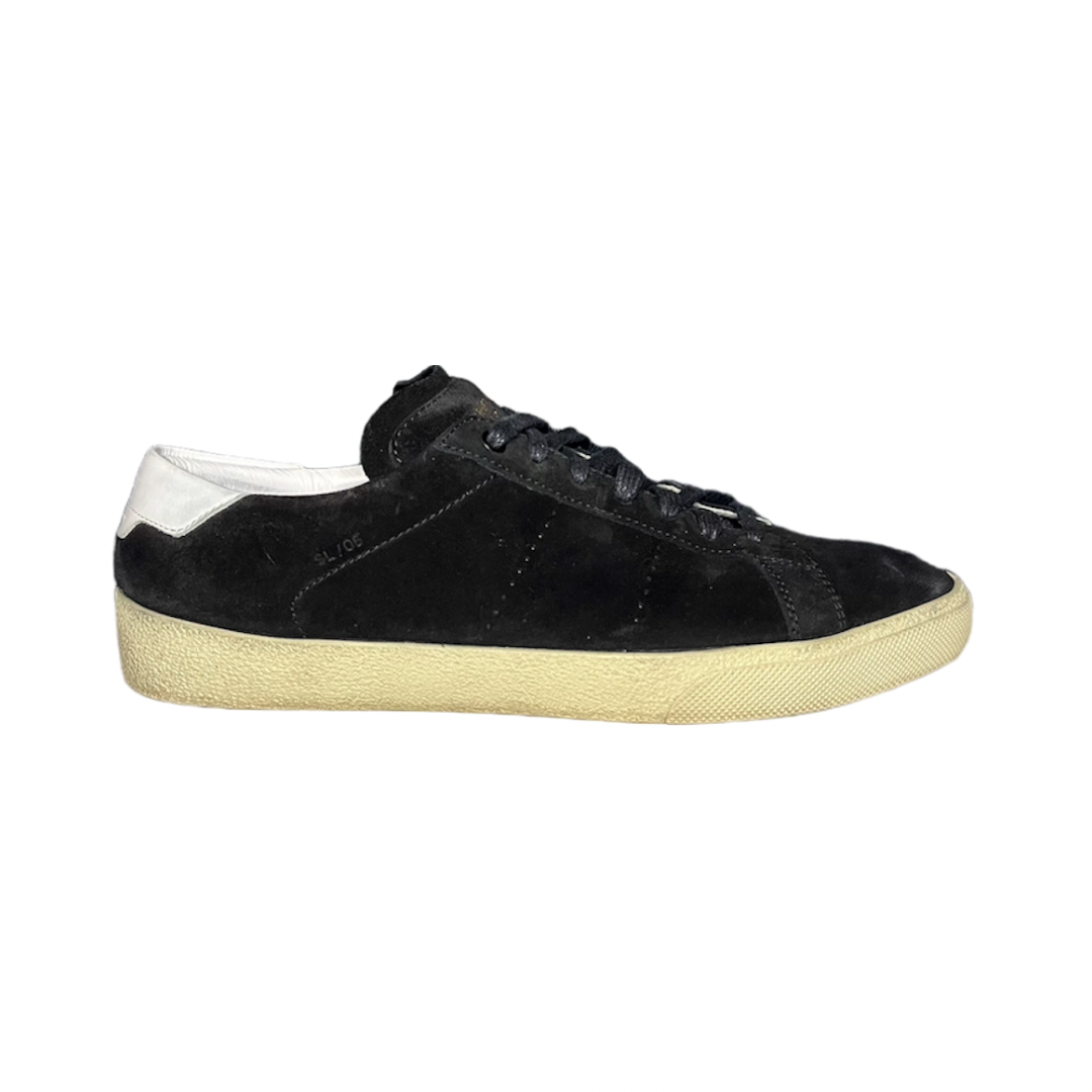 SAINT LAURENT BLACK SUEDE SNEAKER / EU 43