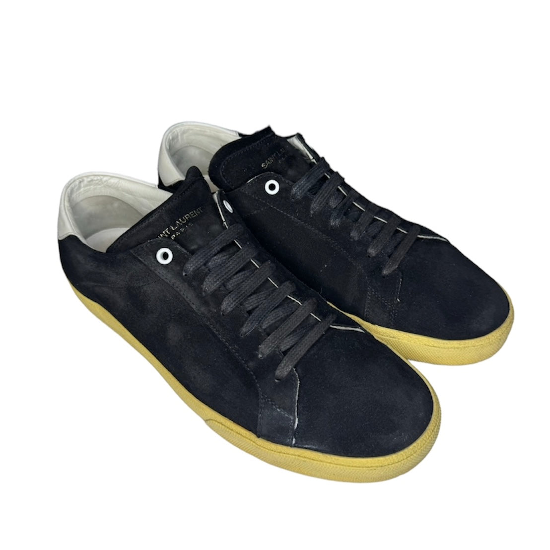 SAINT LAURENT BLACK SL 06 SUEDE SNEAKER / EU 44.5