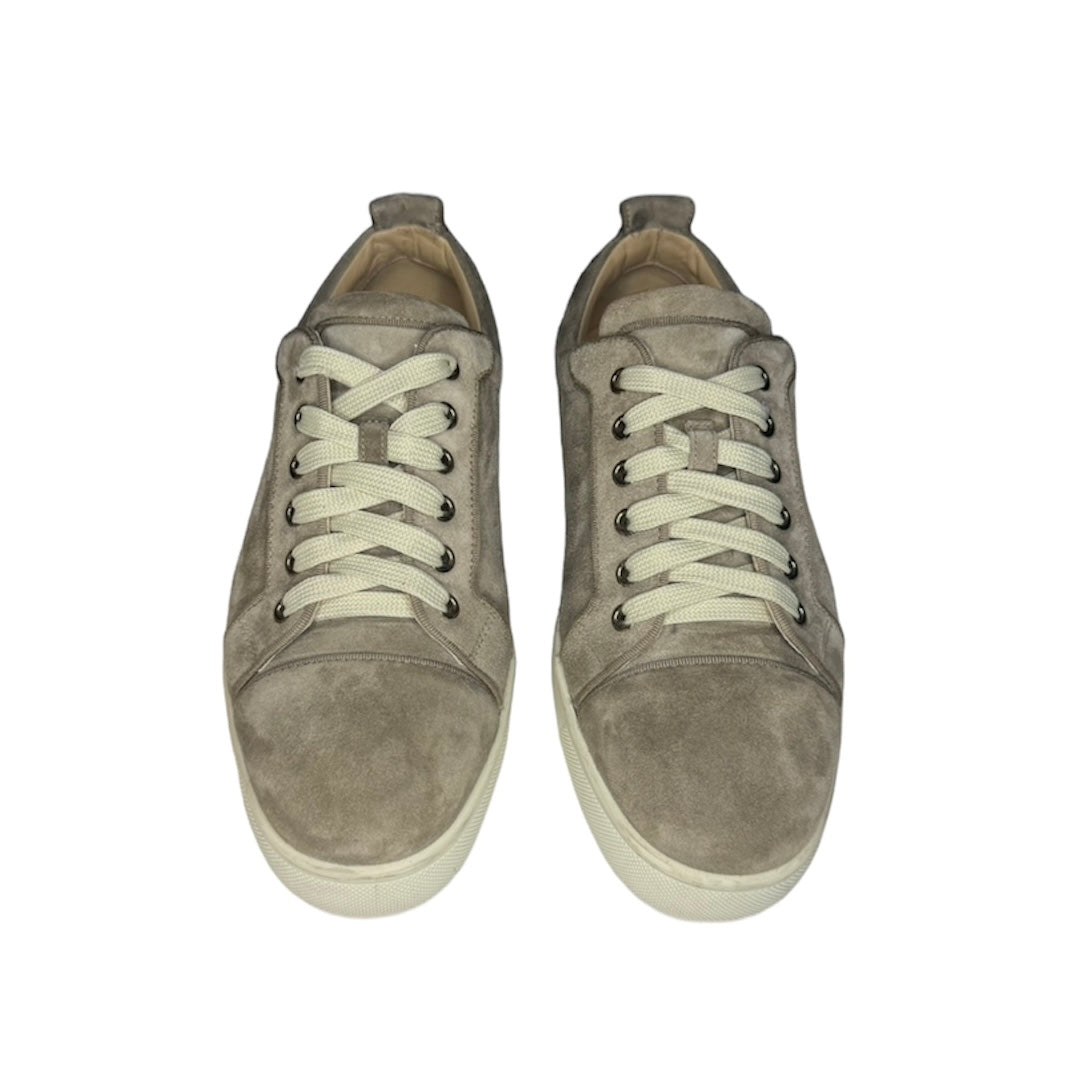 CHRISTIAN LOUBOUTIN BEIGE SPIKELESS SUEDE SNEAKER / EU 40