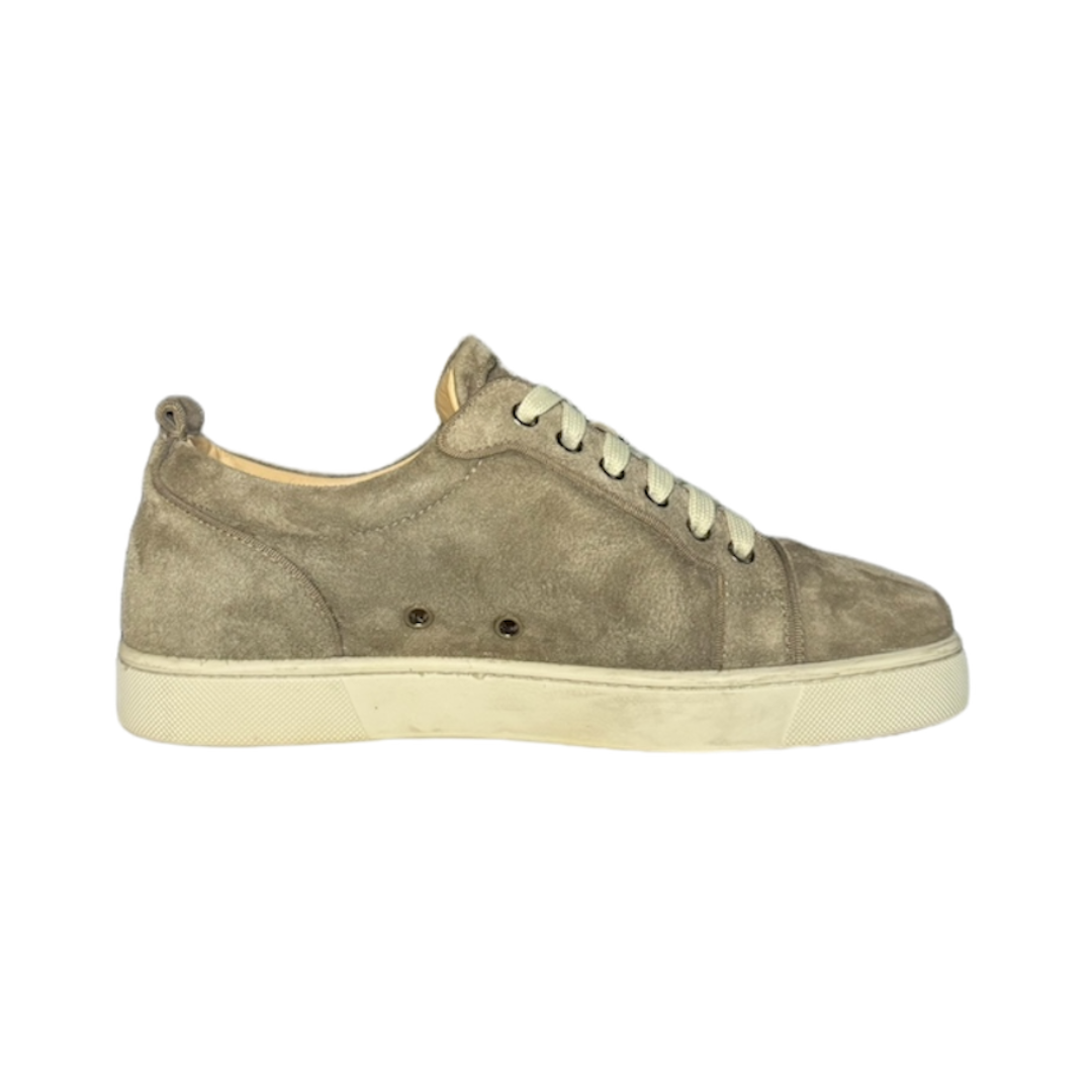 CHRISTIAN LOUBOUTIN BEIGE SPIKELESS SUEDE SNEAKER / EU 40