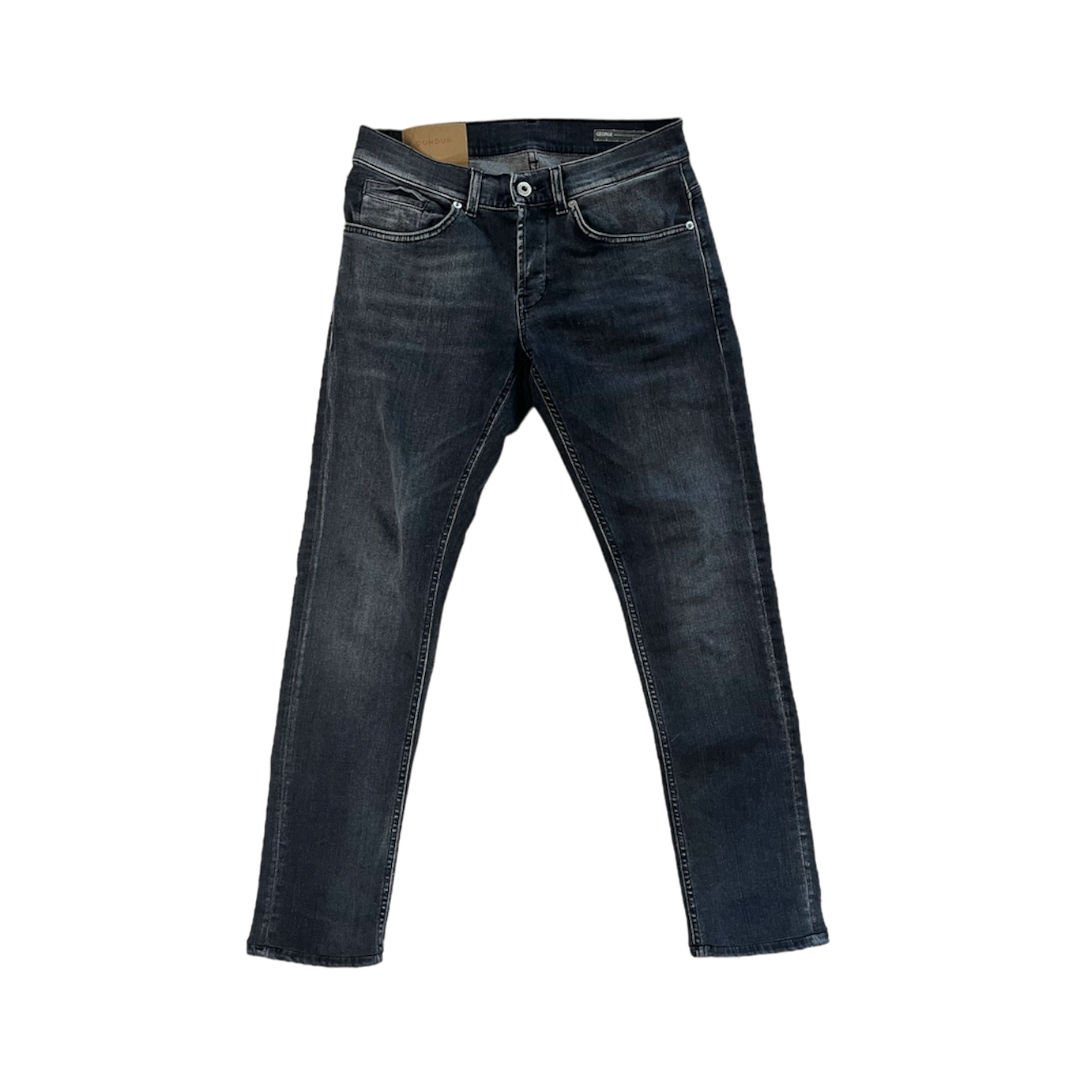 DONDUP BLACK GEORGE SKINNYFIT JEANS / EU 30