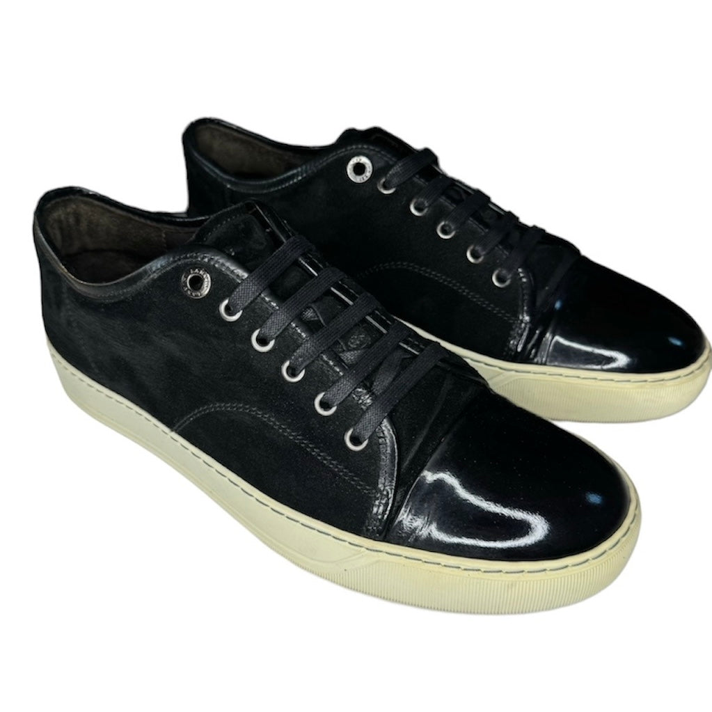 LANVIN BLACK SUEDE DBB1 SNEAKER / UK 7