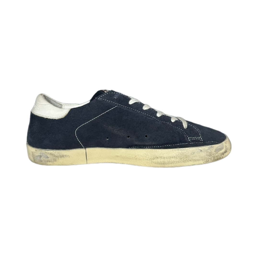 GOLDEN GOOSE NAVY SUPERSTAR SUEDE SNEAKER | EU 40