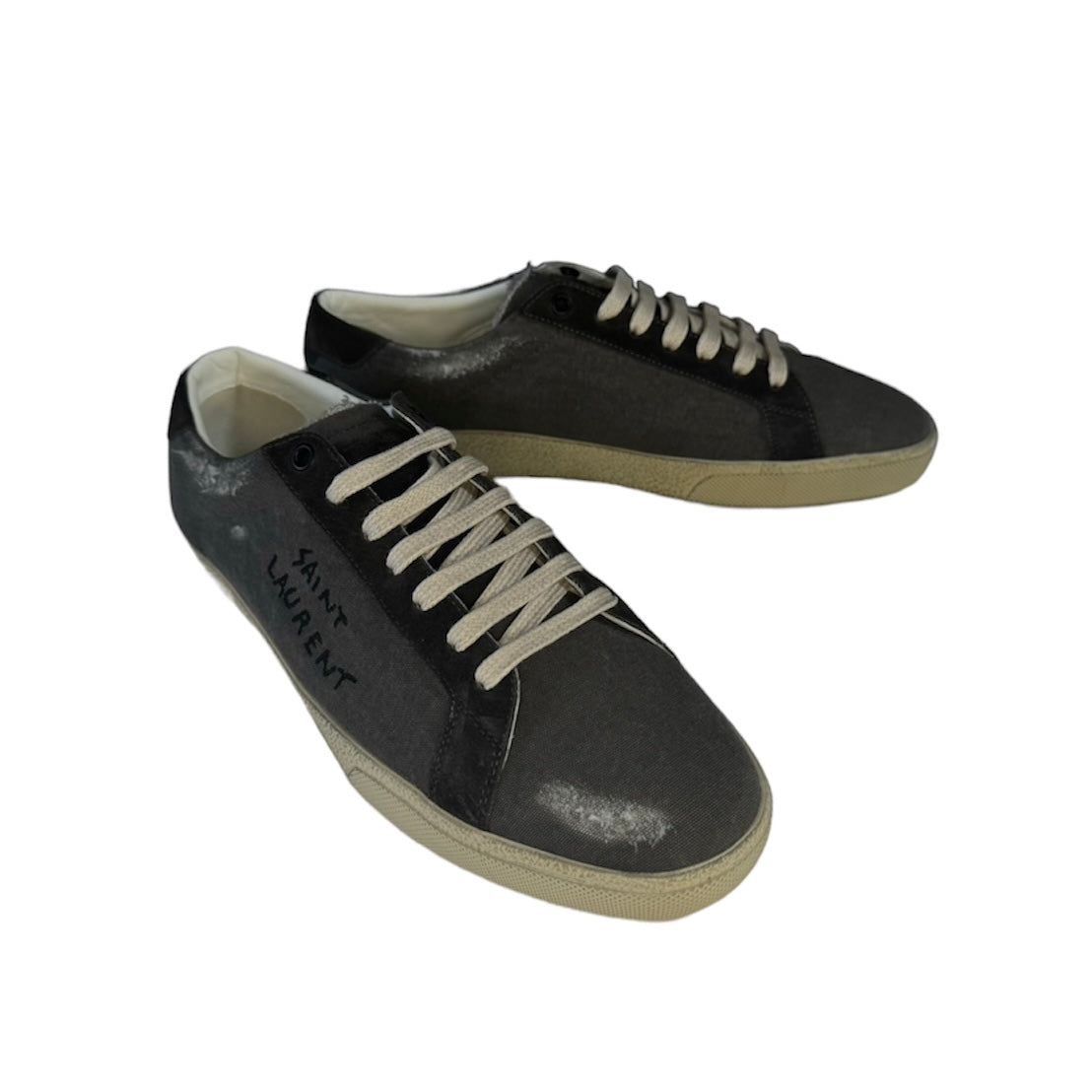 SAINT LAURENT GREY COURT CLASSIC SNEAKER / EU 42.5