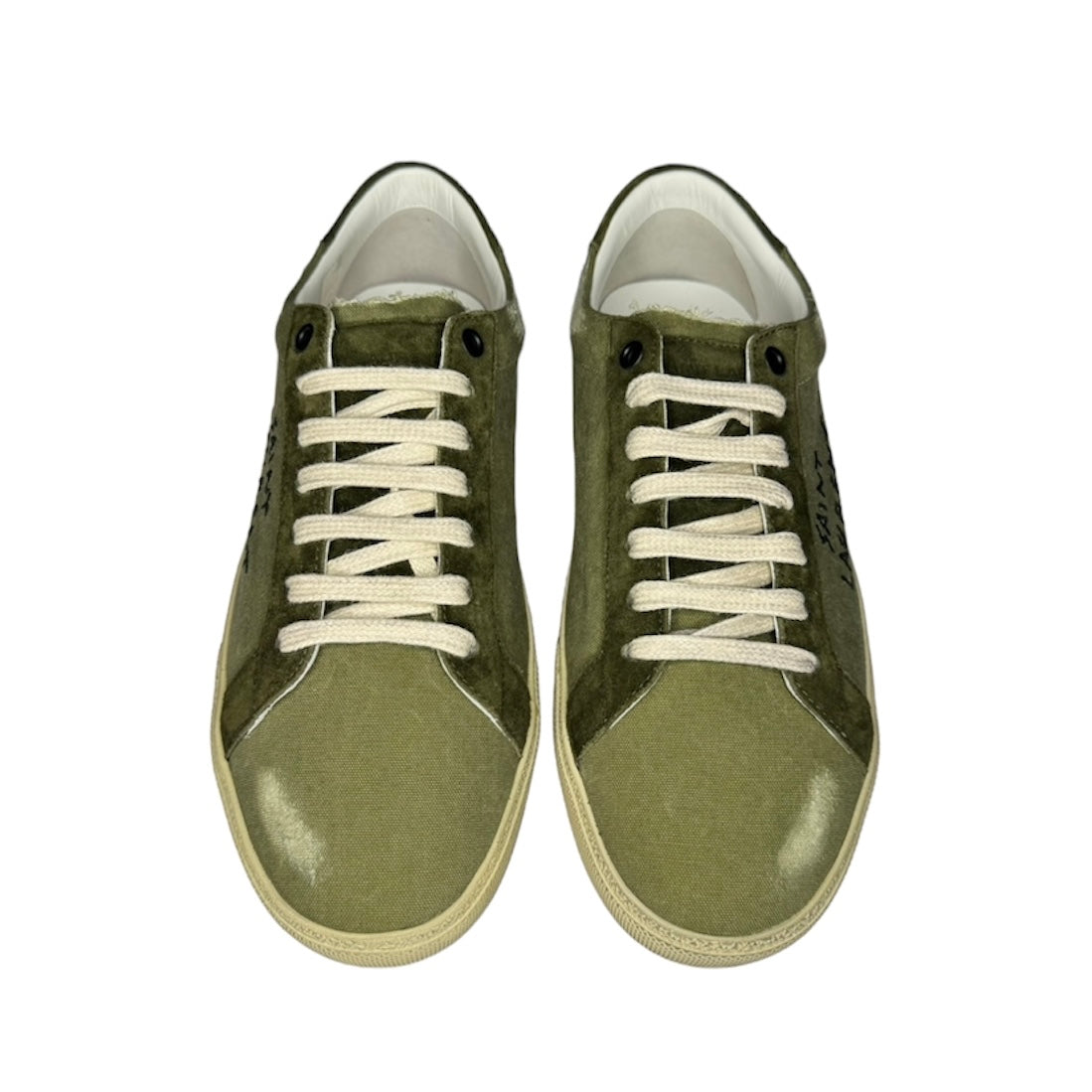 SAINT LAURENT GREEN COURT CLASSIC SNEAKER / EU 41