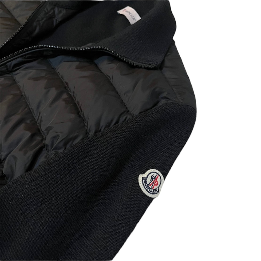 MONCLER BLACK TRICOT CARDIGAN / S