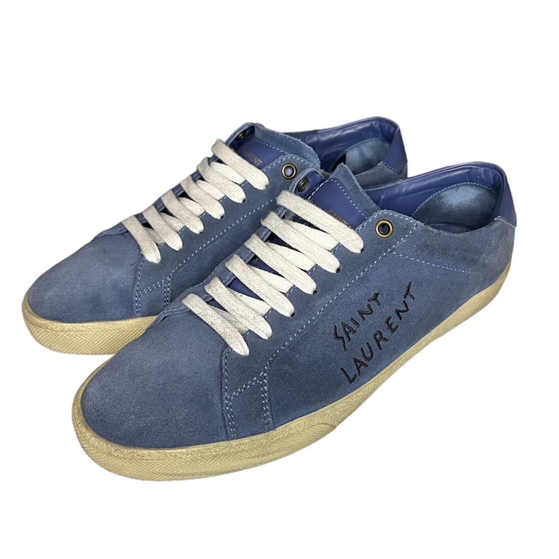 SAINT LAURENT BLUE SL 06 SUEDE SNEAKER / EU 40.5