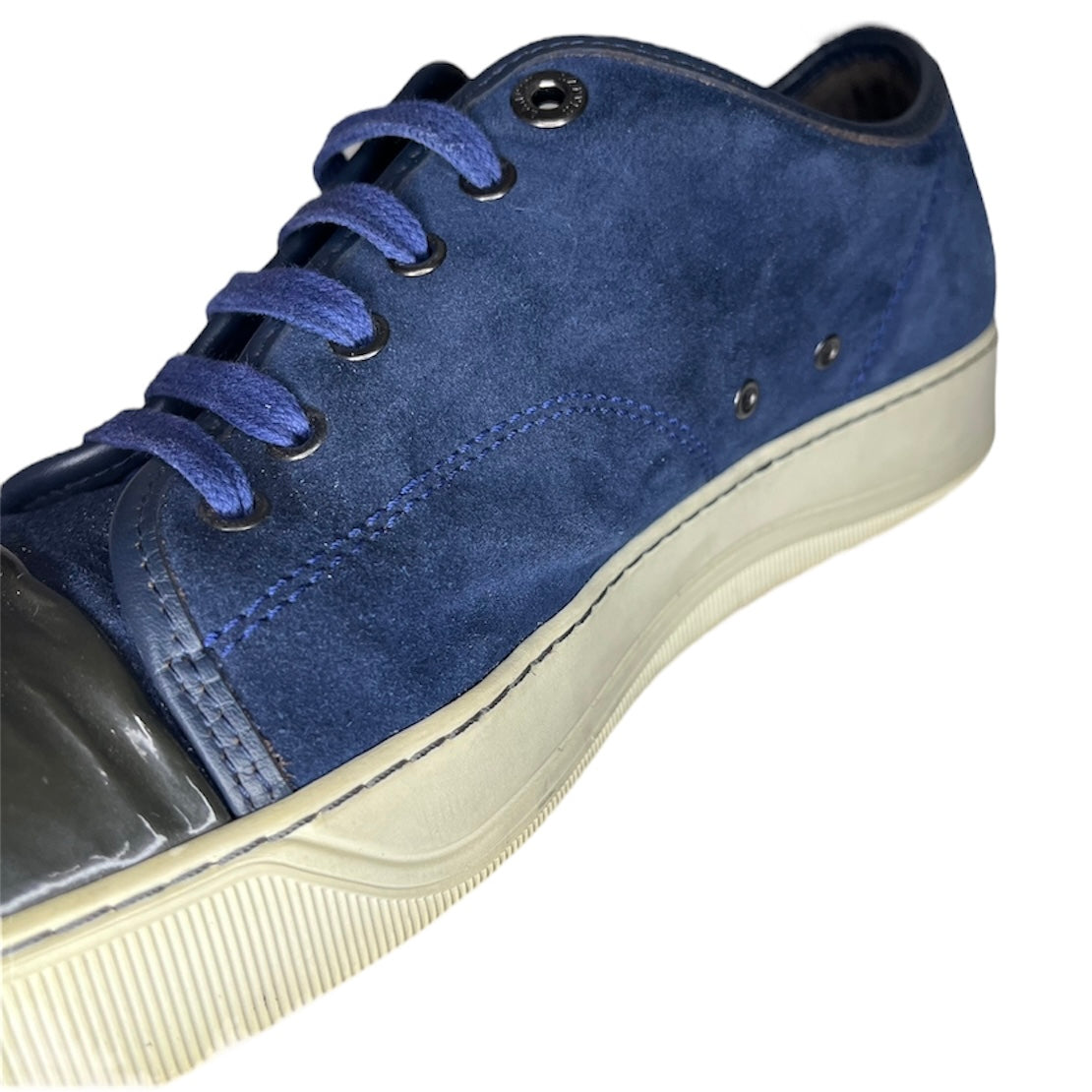 LANVIN BLUE DDB1 CAP TOE SNEAKER / UK 8