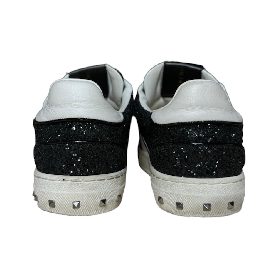 VALENTINO FLYCREW BLACK GLITTER SNEAKER | EU 39.5