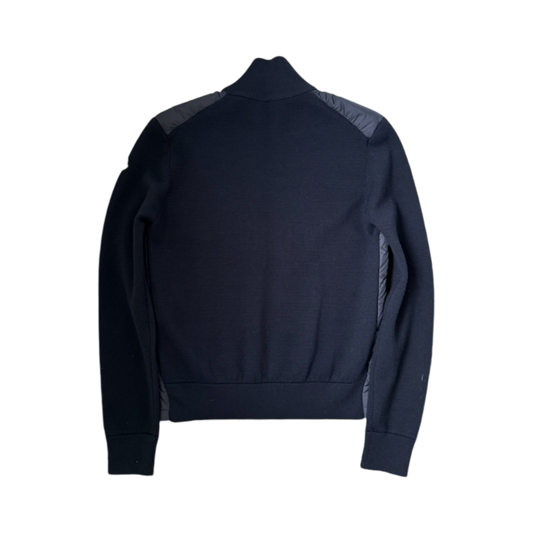 MONCLER DOWN TRICOT CARDIGAN NAVY | M