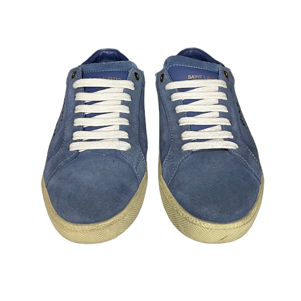 SAINT LAURENT BLUE SL 06 SUEDE SNEAKER / EU 40.5